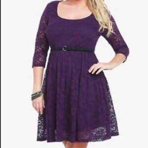 Torrid Purple Lace Dress